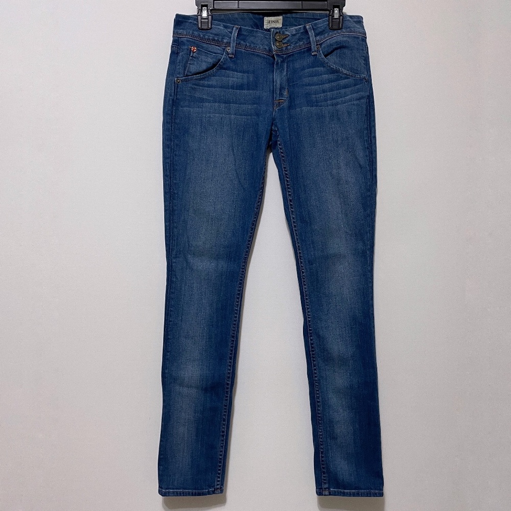 Hudson Collin Skinny Jeans Flap Back Pockets Low Rise Waist Women's 28